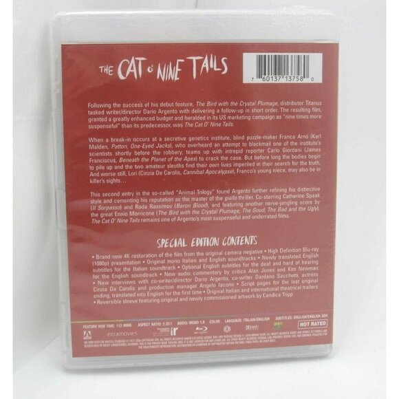 New Sealed The Cat of Nine Tails Blu Ray - Picture 2 of 5